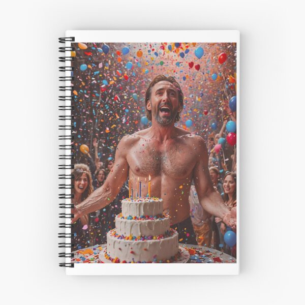 Item preview, Nicolas Cage birthday funny prank meme gift weird designed and sold by CheeseBlueprint.