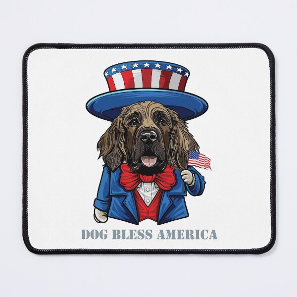 Item preview, Funny 4th of July Leonberger Dog Bless America designed and sold by whyitsme.