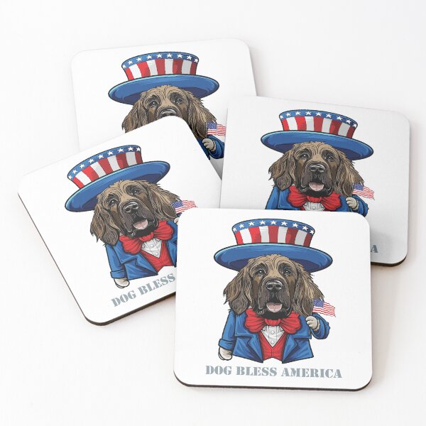 Item preview, Funny 4th of July Leonberger Dog Bless America designed and sold by whyitsme.