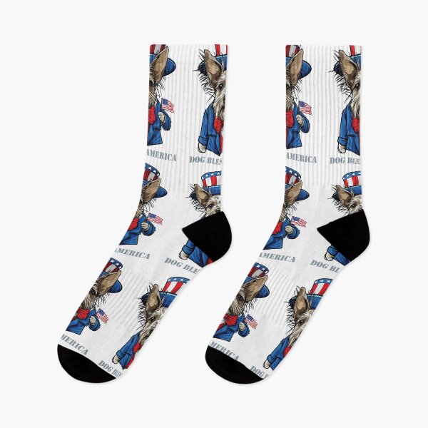 Item preview, Funny 4th of July Chinese Crested Dog Bless America designed and sold by whyitsme.