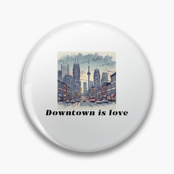 Item preview, Toronto downtown vintage art, toronto downtown is love designed and sold by Artheaven77.
