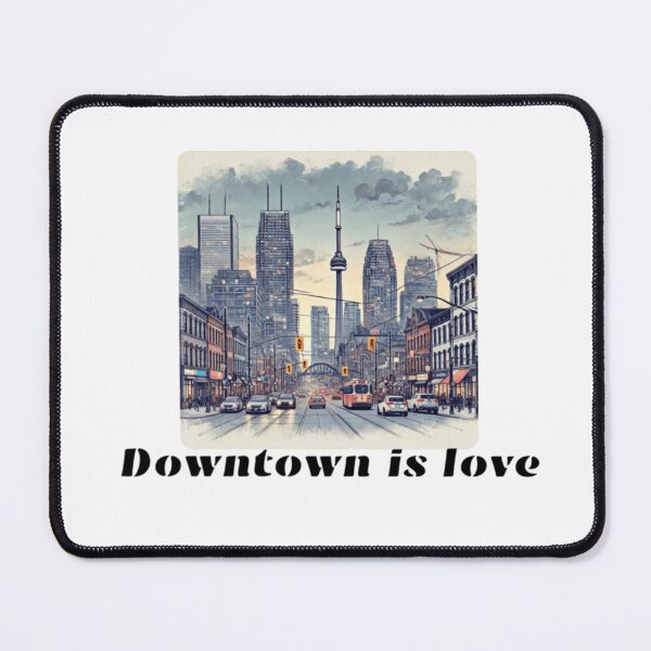 Item preview, Toronto downtown vintage art, toronto downtown is love designed and sold by Artheaven77.