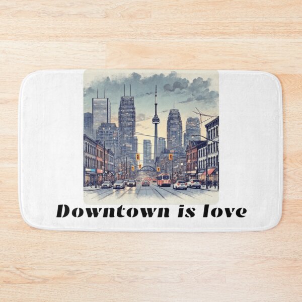 Item preview, Toronto downtown vintage art, toronto downtown is love designed and sold by Artheaven77.