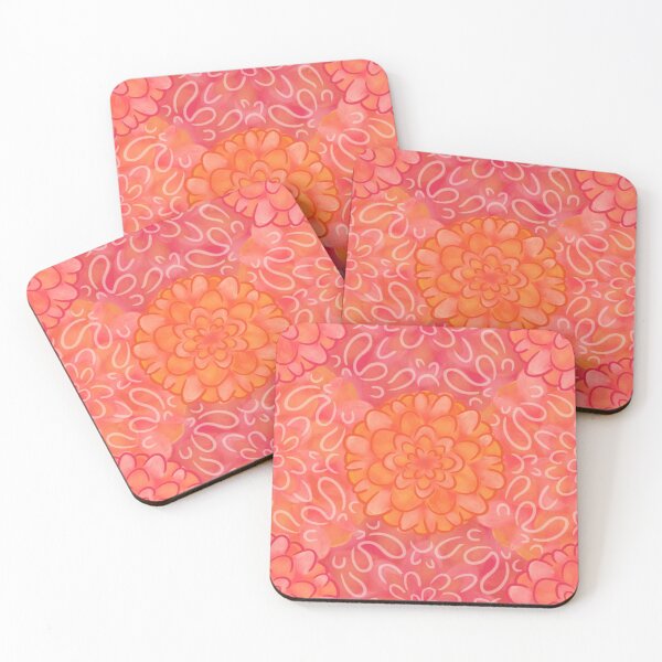 Item preview, Zinnias and Marigolds  designed and sold by Art Witch.