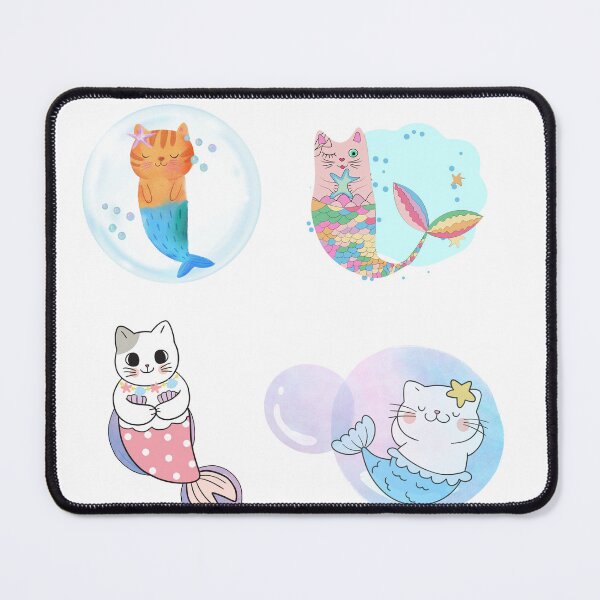 Item preview, Cat Mermaid designed and sold by Playful Strokes pom@pom.