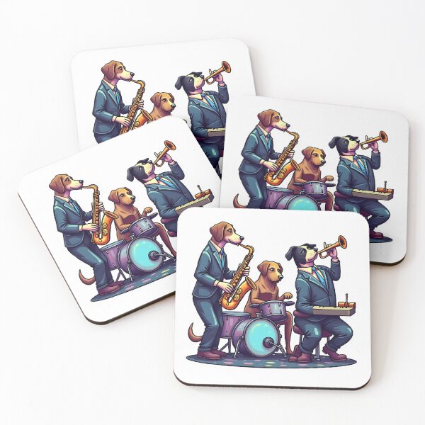 Item preview, Canine Jazz Trio: Sax, Drums and Trumpet designed and sold by Artbellachi.