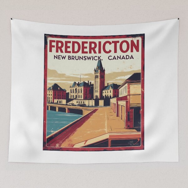 Item preview, Fredericton Canada 1950s Vintage Travel Tourism designed and sold by TravelersGems.