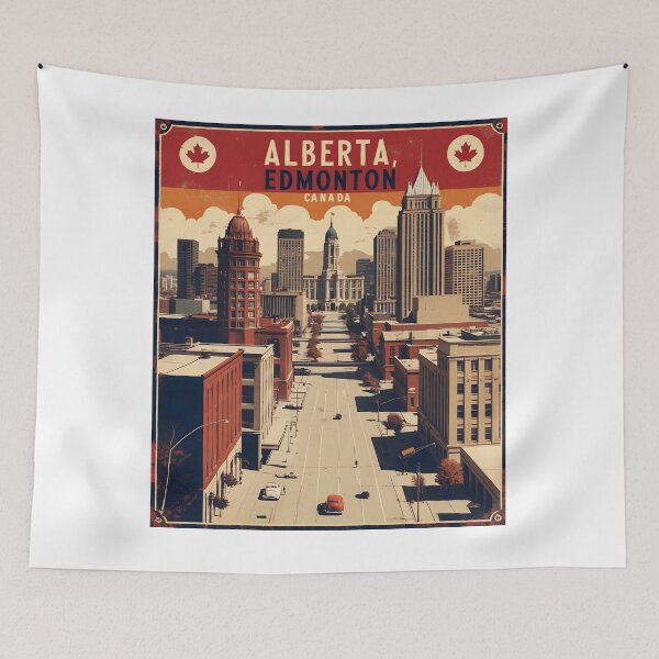 Item preview, Alberta Edmonton Canada 1950s Vintage Travel Tourism designed and sold by TravelersGems.