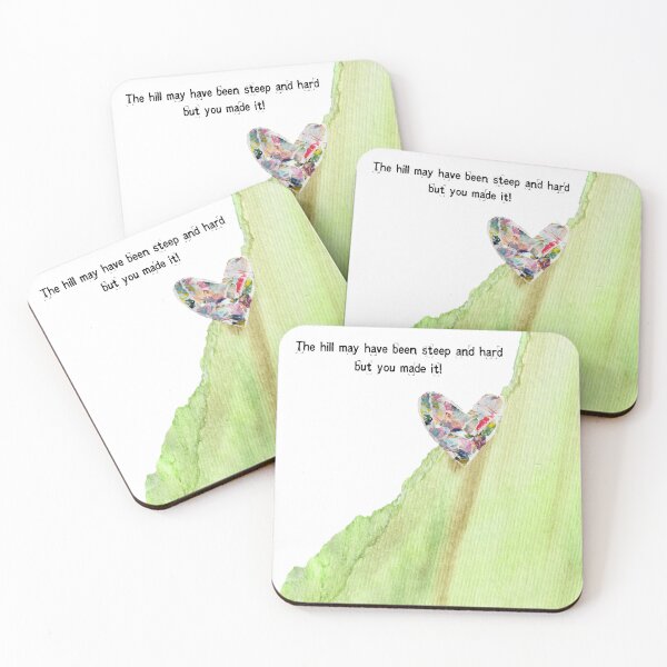 Item preview, The Hill May Have Been Steep And Hard Encouragement Greeting Card Art  designed and sold by KATHLEEN TENNANT ART.