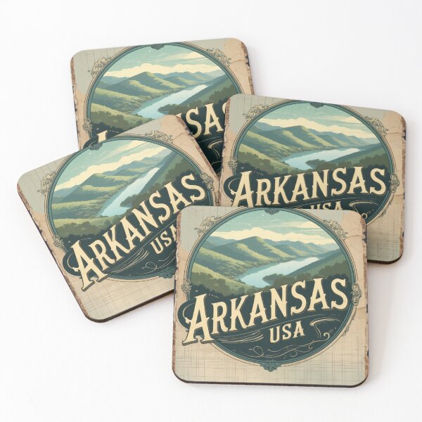 Item preview, Arkansas USA Vintage Travel Retro Postcard Design designed and sold by TravelPostcardGems.