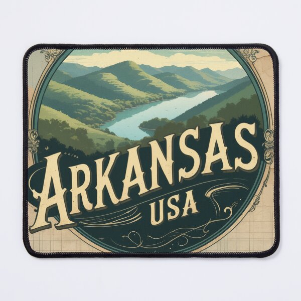 Item preview, Arkansas USA Vintage Travel Retro Postcard Design designed and sold by TravelPostcardGems.