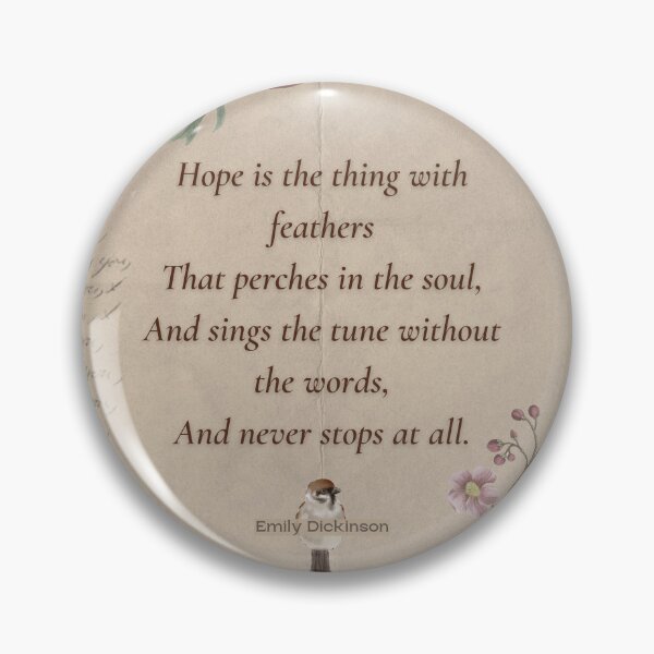 Item preview, Hope is the Thing with Feathers Poem By Emily Dickinson designed and sold by Poeticrituation.