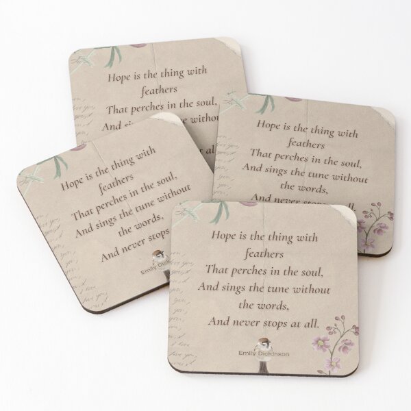 Item preview, Hope is the Thing with Feathers Poem By Emily Dickinson designed and sold by Poeticrituation.