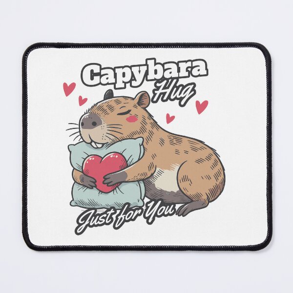 Item preview, Capybara Valentine’s Hug - Cute Animal Love Design designed and sold by dakaseli.