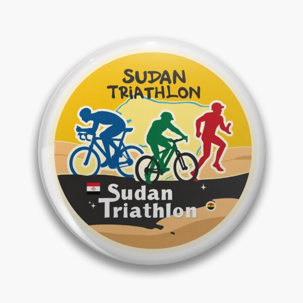 Artikelvorschau, Schwimmen. Radfahren. Laufen. Sudan – Endurance Athlete Apparel entworfen und verkauft von Triathlongram.