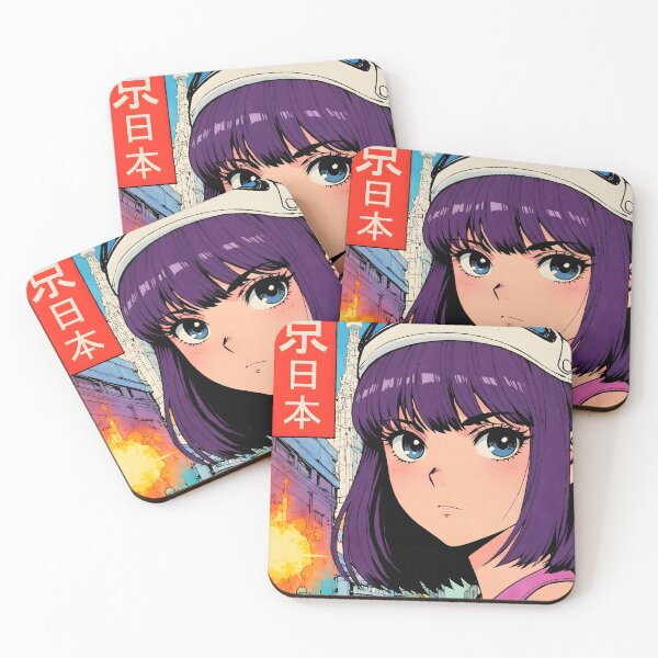 Item preview, Tokyo Japan 80s Retro Anime Girl Vintage Travel designed and sold by Retro-Anime9.