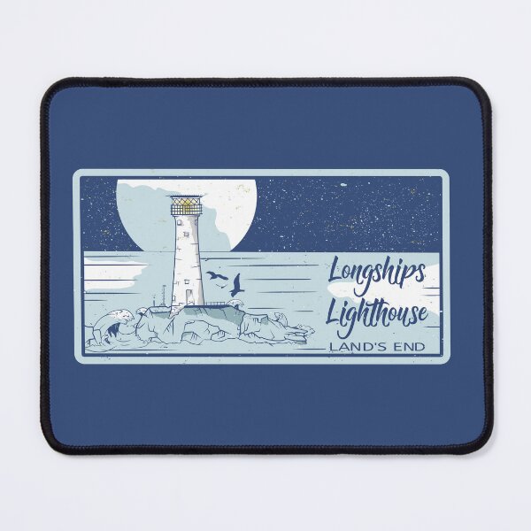 Item preview, Longships lighthouse lands end England designed and sold by ekpatterns.