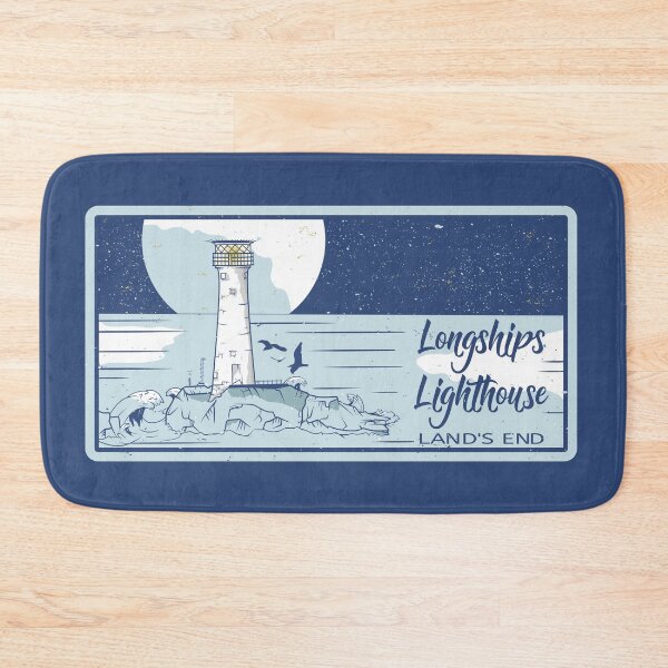 Item preview, Longships lighthouse lands end England designed and sold by ekpatterns.