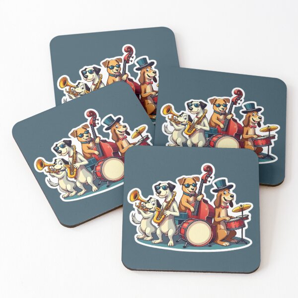 Item preview, Canine Jazz Band in Harmony designed and sold by Artbellachi.