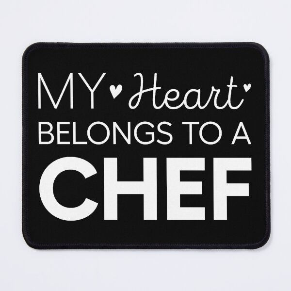 Item preview, My Heart Belongs To A Chef Cute Chef designed and sold by RareBunny.