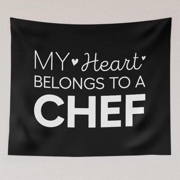 Item preview, My Heart Belongs To A Chef Cute Chef designed and sold by RareBunny.