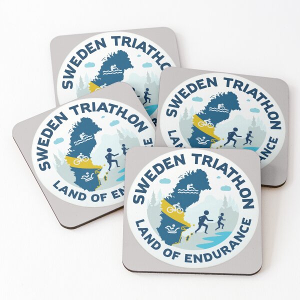 Item preview, Sweden Triathlon – Swim, Bike, Run with Swedish Pride designed and sold by Triathlongram.