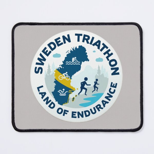 Item preview, Sweden Triathlon – Swim, Bike, Run with Swedish Pride designed and sold by Triathlongram.