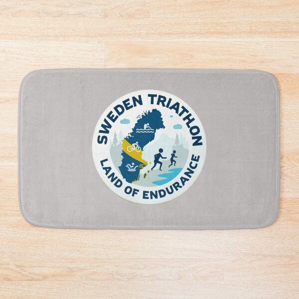 Item preview, Sweden Triathlon – Swim, Bike, Run with Swedish Pride designed and sold by Triathlongram.