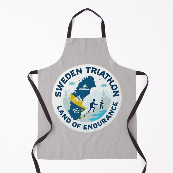 Item preview, Sweden Triathlon – Swim, Bike, Run with Swedish Pride designed and sold by Triathlongram.