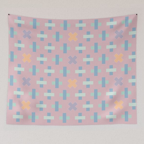 Item preview, Modern Pastel Cross Pattern Design designed and sold by Studio of Shapes and Spectrum.