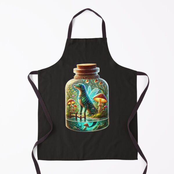 Item preview, Enchanted Canine Guardian: Mystical Bottle Art designed and sold by Wildlife2021.