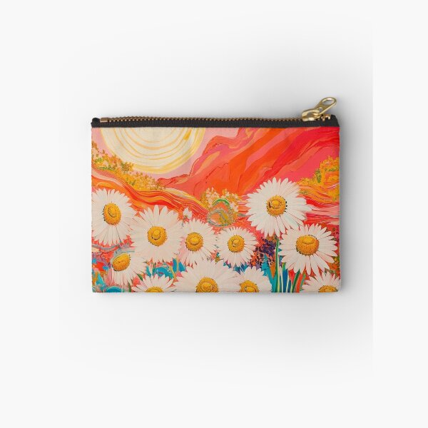 Item preview, Psychedelic daisies floral print designed and sold by dcrc.
