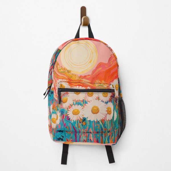 Item preview, Psychedelic daisies floral print designed and sold by dcrc.
