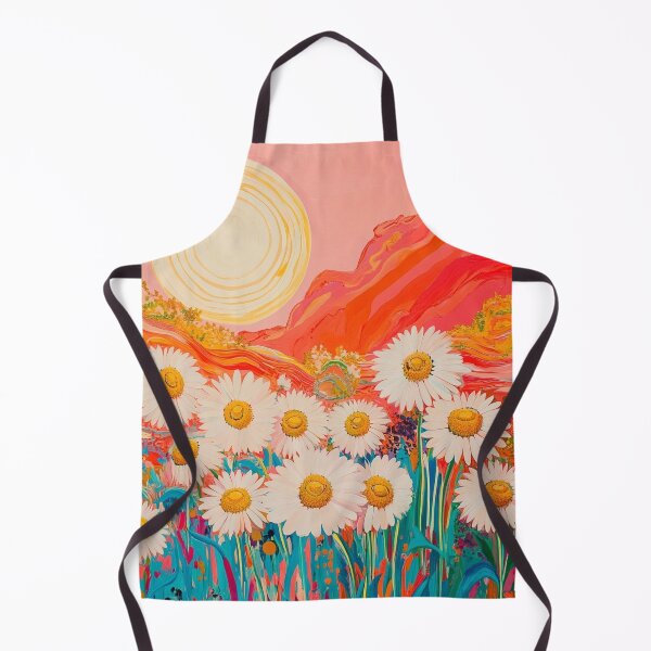 Item preview, Psychedelic daisies floral print designed and sold by dcrc.