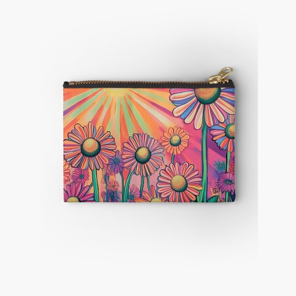 Item preview, psychedelic daisies floral print designed and sold by dcrc.