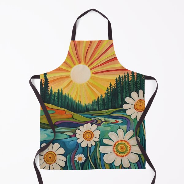 Item preview, psychedelic daisies floral print designed and sold by dcrc.