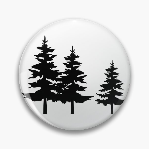 Item preview, Row of Pine Trees Silhouette designed and sold by MagnoliaLake.