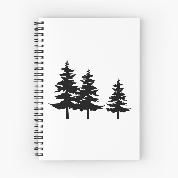 Item preview, Row of Pine Trees Silhouette designed and sold by MagnoliaLake.