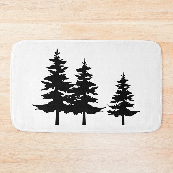 Item preview, Row of Pine Trees Silhouette designed and sold by MagnoliaLake.