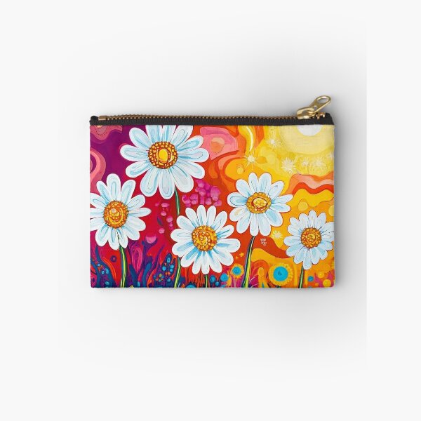 Item preview, psychedelic daisies floral print designed and sold by dcrc.