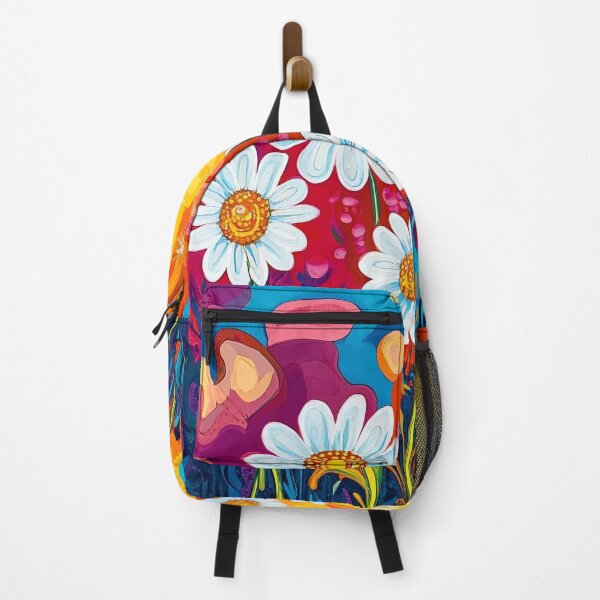 Item preview, psychedelic daisies floral print designed and sold by dcrc.