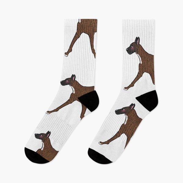 Item preview, Dark Fawn Brindle and White Great Dane Gait designed and sold by TheCurlyGirlSwirl.
