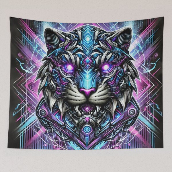 Item preview, Cyberpunk tiger designed and sold by Susan2003Shop.