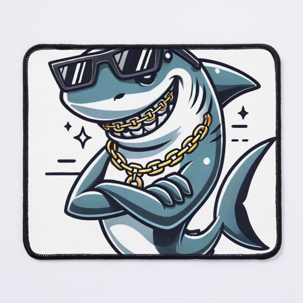 Item preview, "Cool Shark Sticker with Stylish Attitude" designed and sold by ForFamily1120.