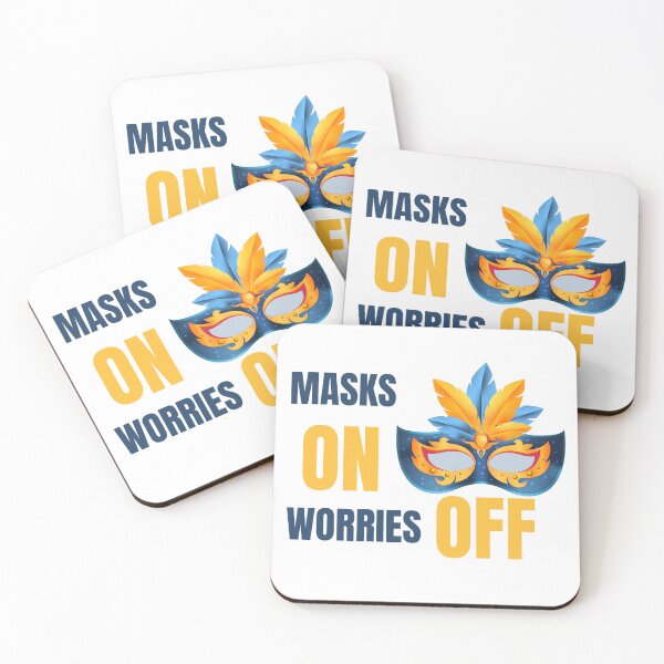 Item preview, Masks On Worries Off designed and sold by StylesMingle.