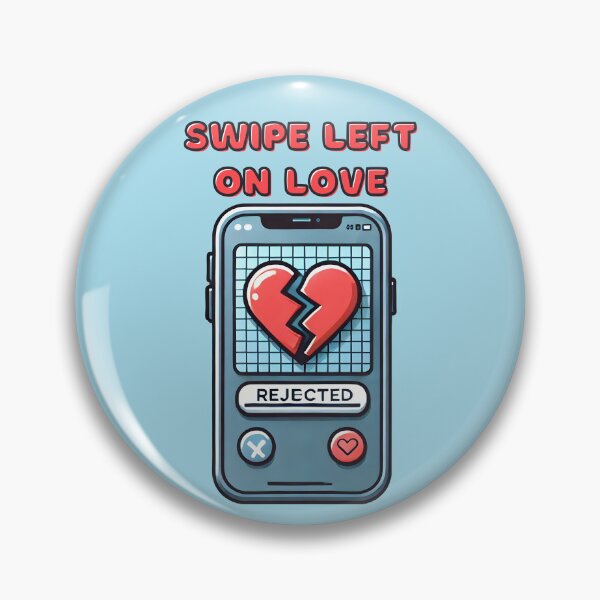 Item preview, Swipe Left on Love - Rejected Heart Smartphone Design designed and sold by Dantin.