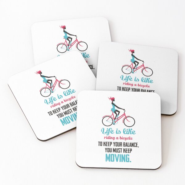 Item preview, Life Quote: Life is like riding a bicycle designed and sold by nidahasa.