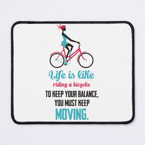 Item preview, Life Quote: Life is like riding a bicycle designed and sold by nidahasa.