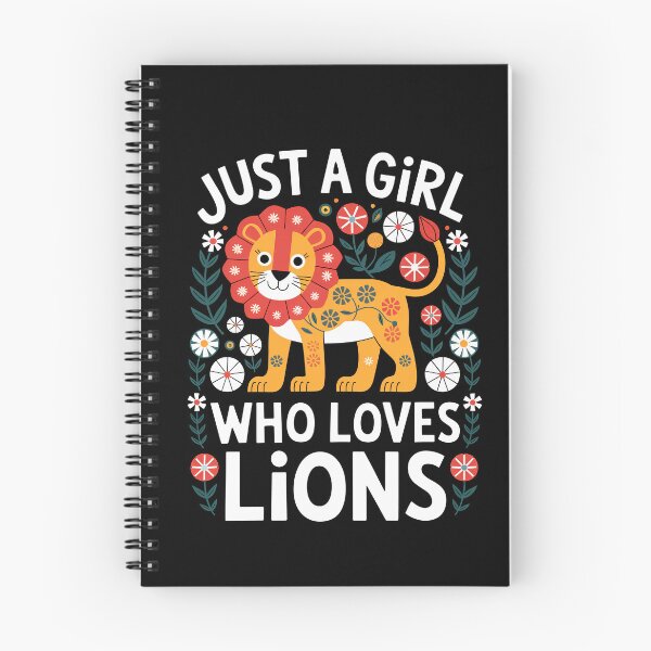 Item preview, Just a Girl Who Love Lion Cute Flowers Women Girls Kids designed and sold by rafaeltto.