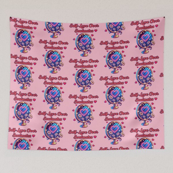 Item preview, Self-Love Over Soulmates - Neon Mirror Reflection Design designed and sold by Dantin.